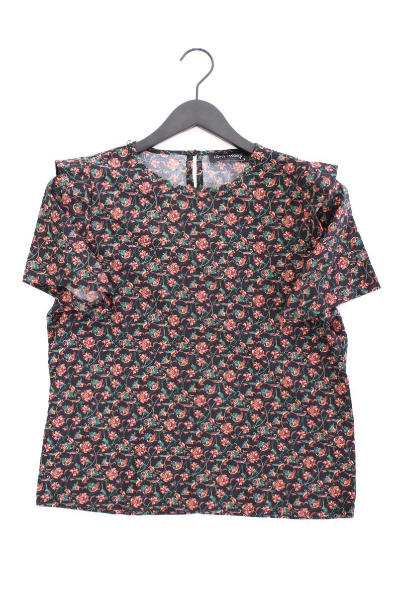 LOFTY MANNER Kurzarmbluse Gr. M mehrfarbig aus Polyester