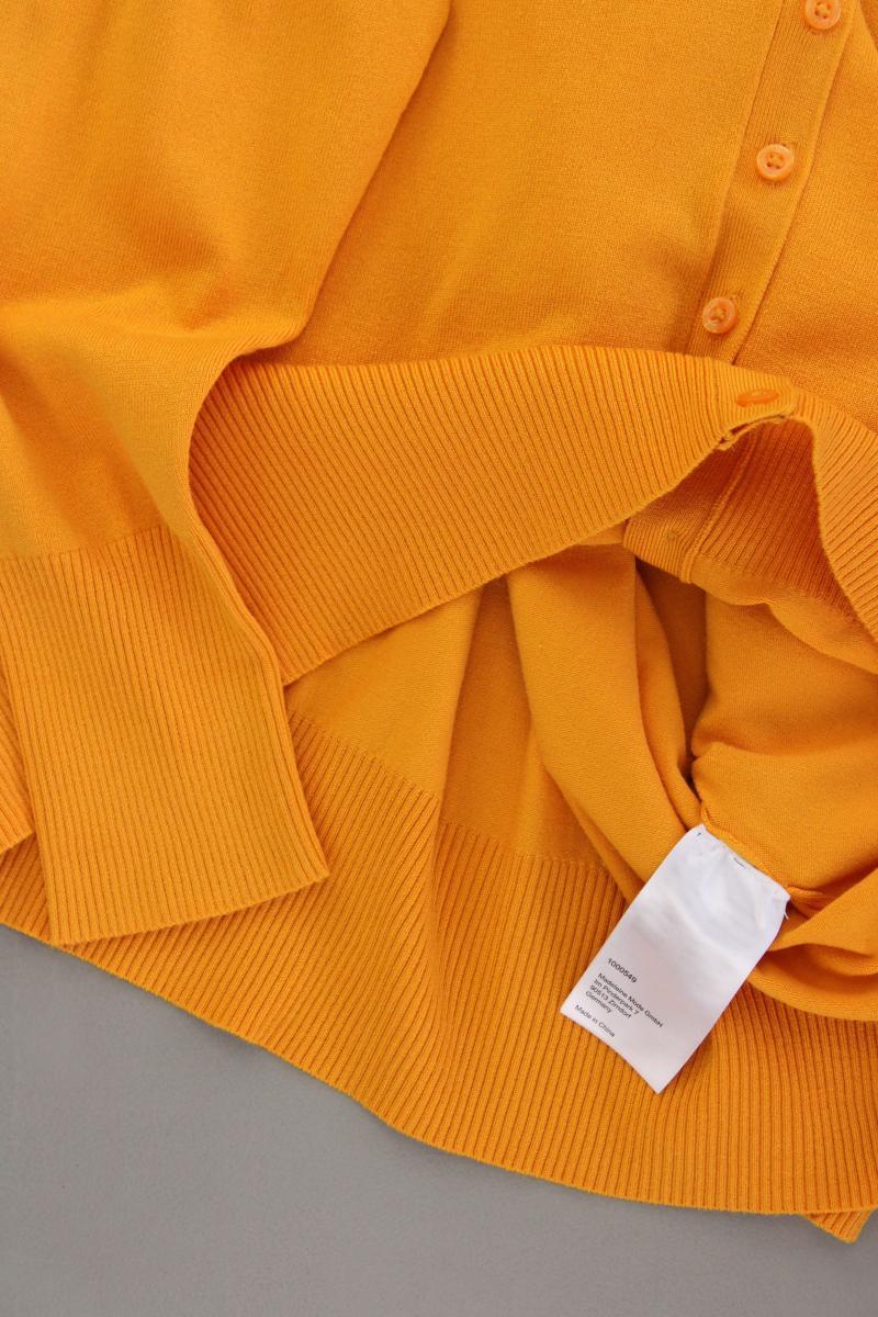 Madeleine Strickjacke Gr. 46 Langarm gelb aus Viskose