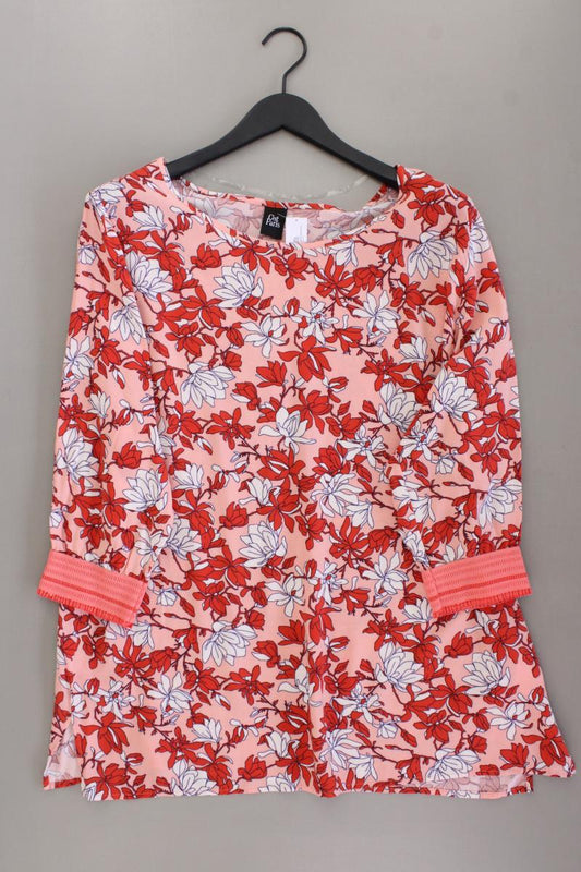 C'est Paris Classic Bluse Gr. 46 mit Blumenmuster neuwertig 3/4 Ärmel rot