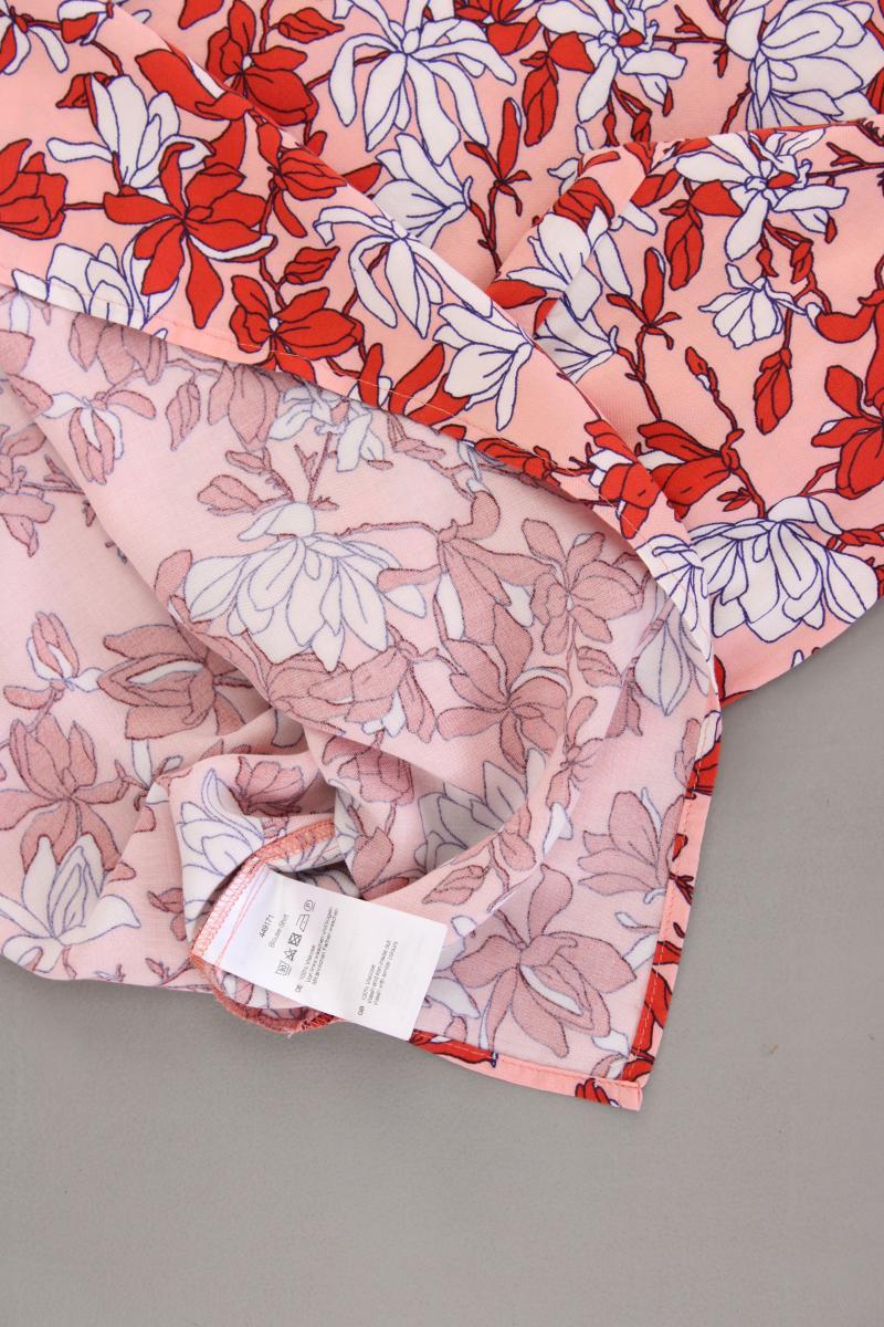C'est Paris Classic Bluse Gr. 46 mit Blumenmuster neuwertig 3/4 Ärmel rot
