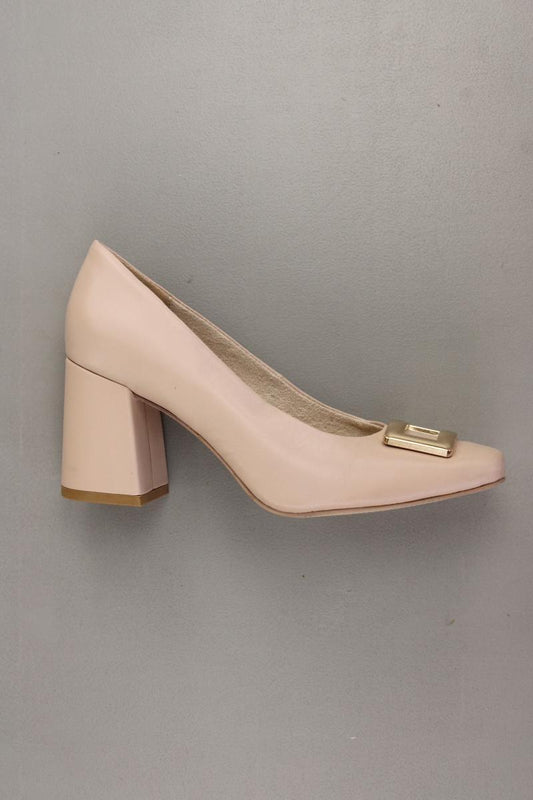 VA Milano Pumps Gr. 37 creme aus Leder