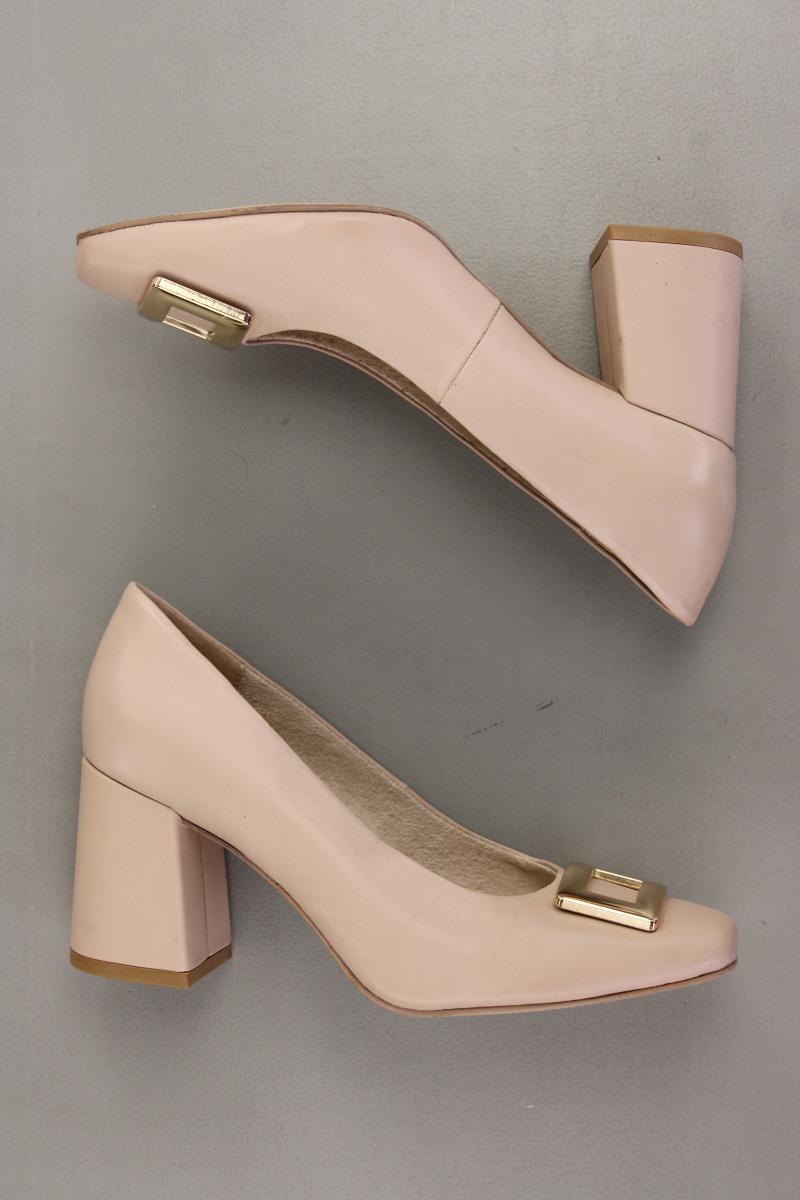 VA Milano Pumps Gr. 37 creme aus Leder