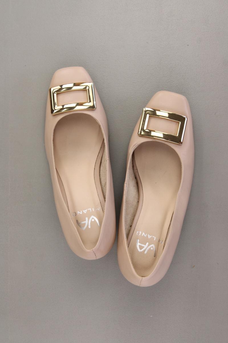 VA Milano Pumps Gr. 37 creme aus Leder