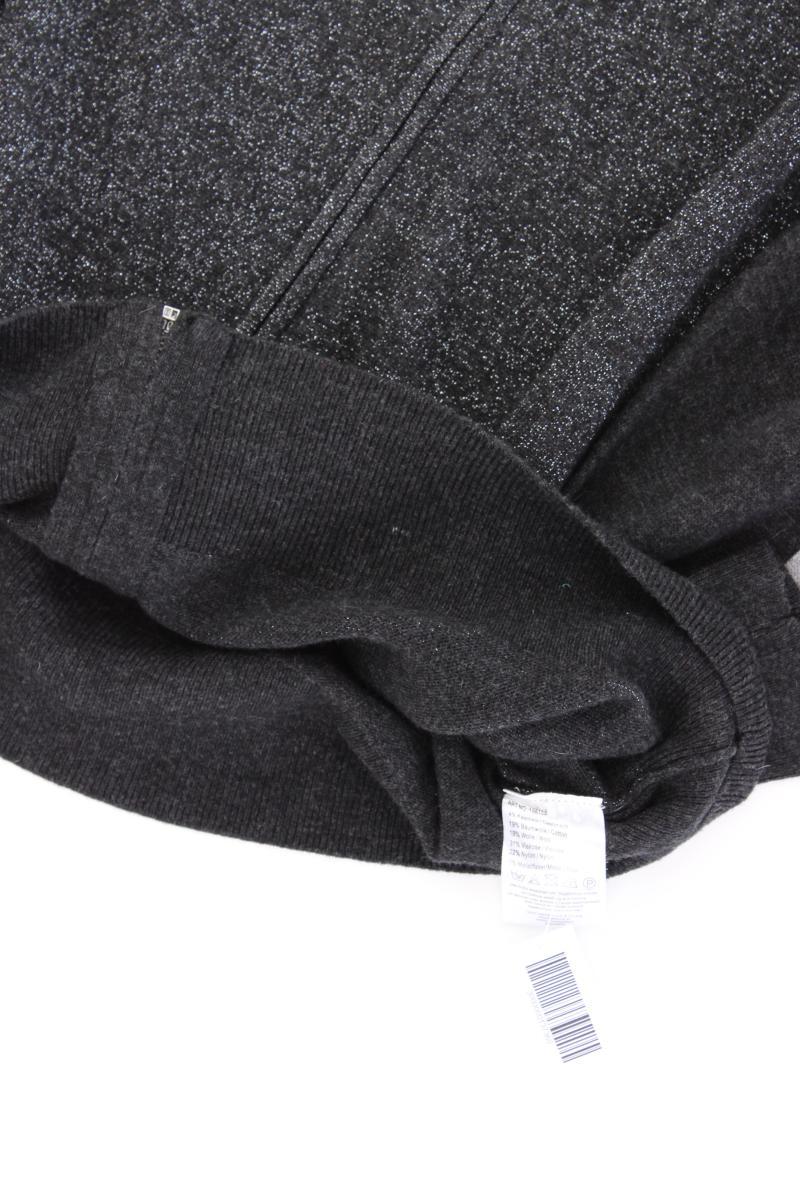 QVC Cardigan mit Kaschmir Gr. 44 Langarm mit Glitzer grau