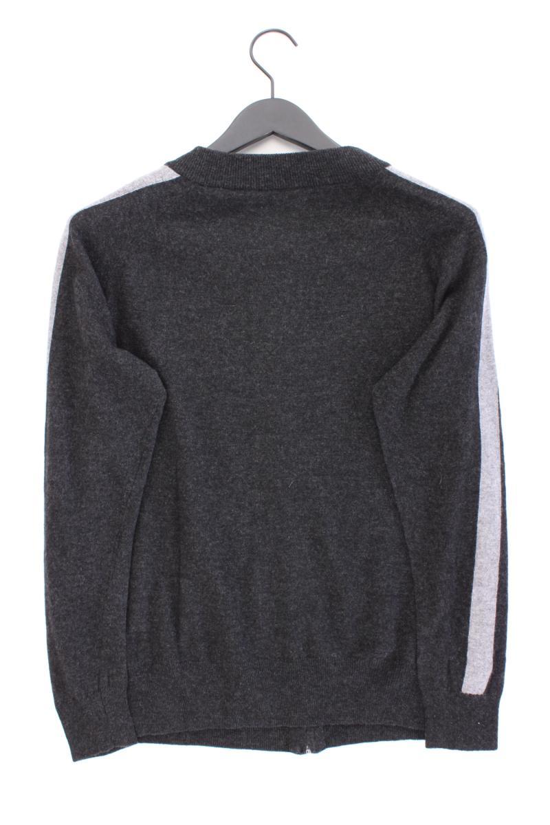 QVC Cardigan mit Kaschmir Gr. 44 Langarm mit Glitzer grau