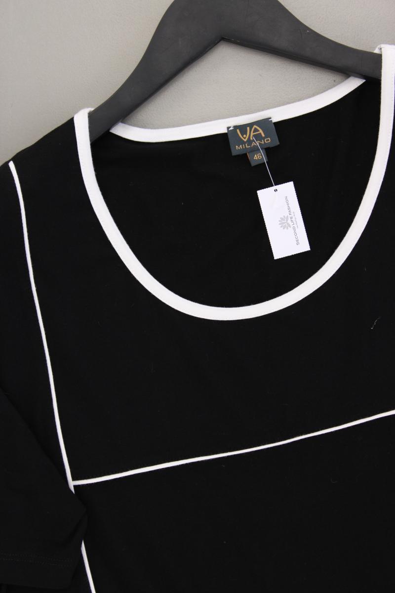 VA Milano T-Shirt Gr. 46 Kurzarm schwarz aus Viskose