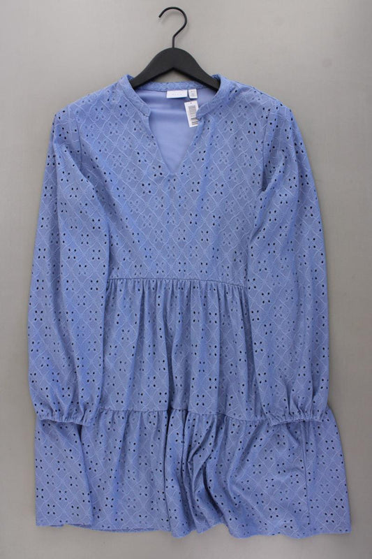 Vila Langarmkleid Gr. L blau aus Polyester