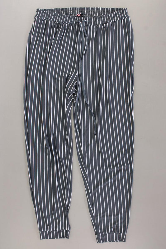 Lavelle Stoffhose Gr. 44 gestreift neuwertig grau aus Polyester