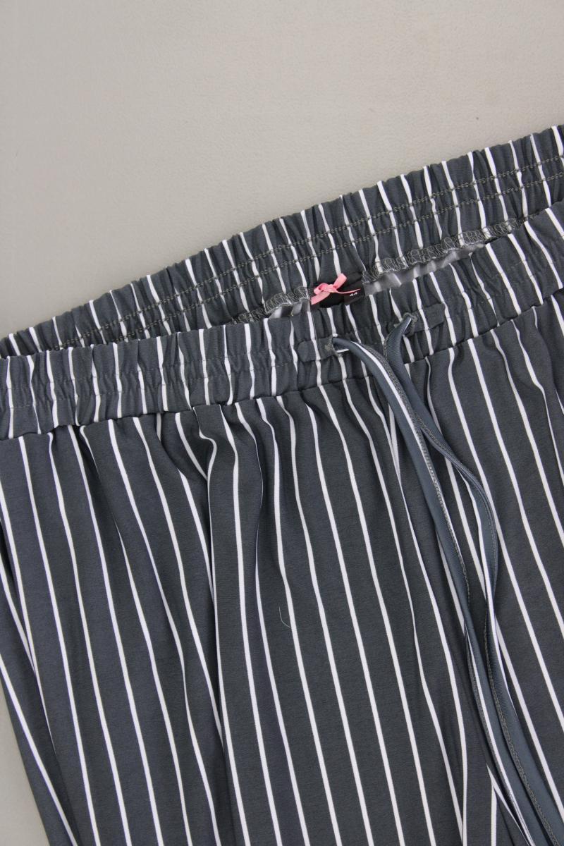 Lavelle Stoffhose Gr. 44 gestreift neuwertig grau aus Polyester