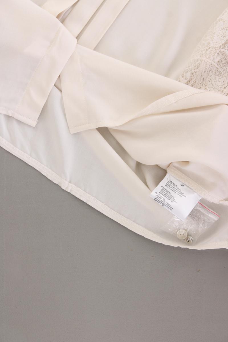 Himmelblau Langarmbluse Gr. 44 neu mit Etikett creme aus Viskose