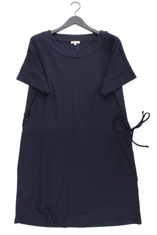 STRANDFEIN Kurzarmkleid Gr. 46 neuwertig blau aus Viskose
