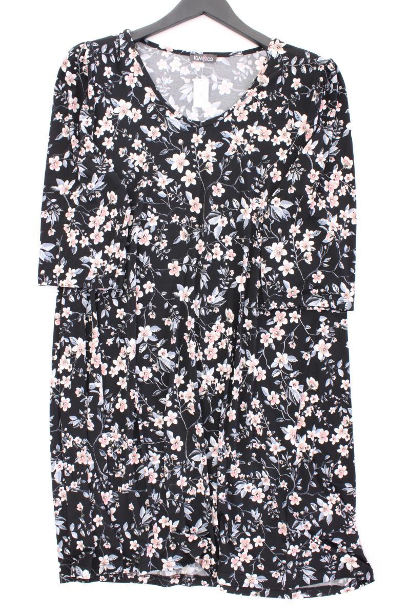 Kim & Co. Midikleid Gr. L mit Blumenmuster neuwertig 3/4 Ärmel mehrfarbig