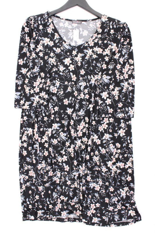 Kim & Co. Midikleid Gr. L mit Blumenmuster neuwertig 3/4 Ärmel mehrfarbig