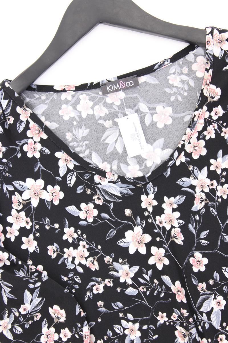 Kim & Co. Midikleid Gr. L mit Blumenmuster neuwertig 3/4 Ärmel mehrfarbig