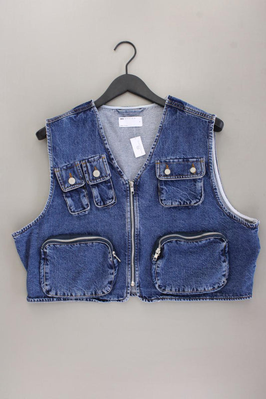 Asos Jeansweste Gr. XL blau aus Baumwolle