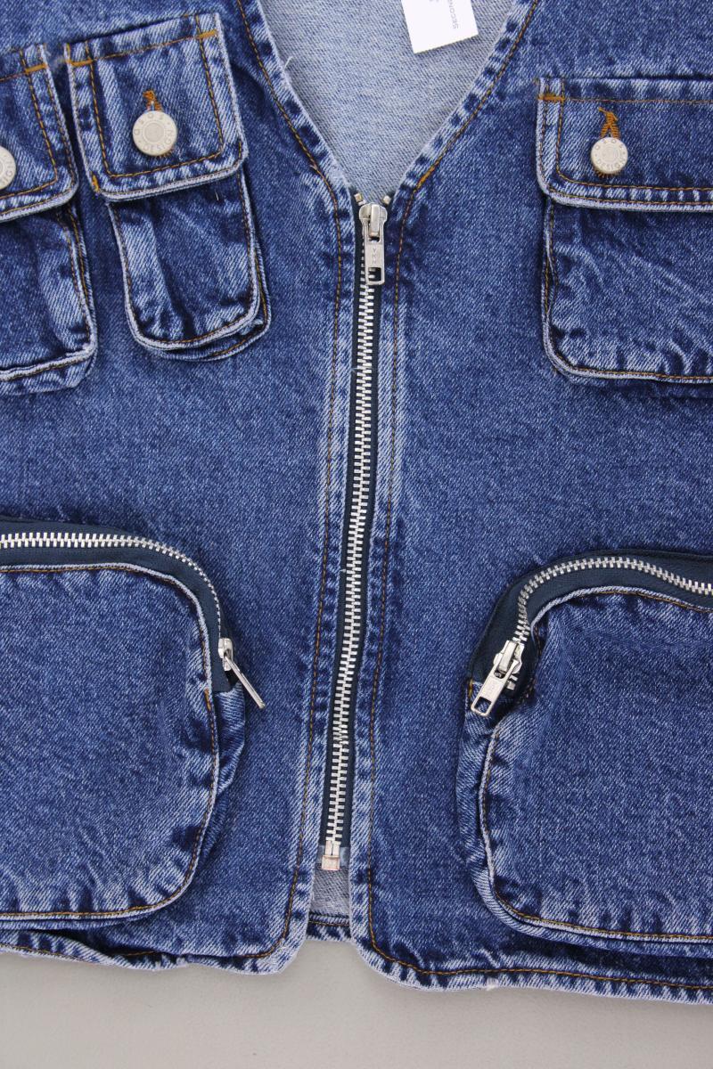 Asos Jeansweste Gr. XL blau aus Baumwolle