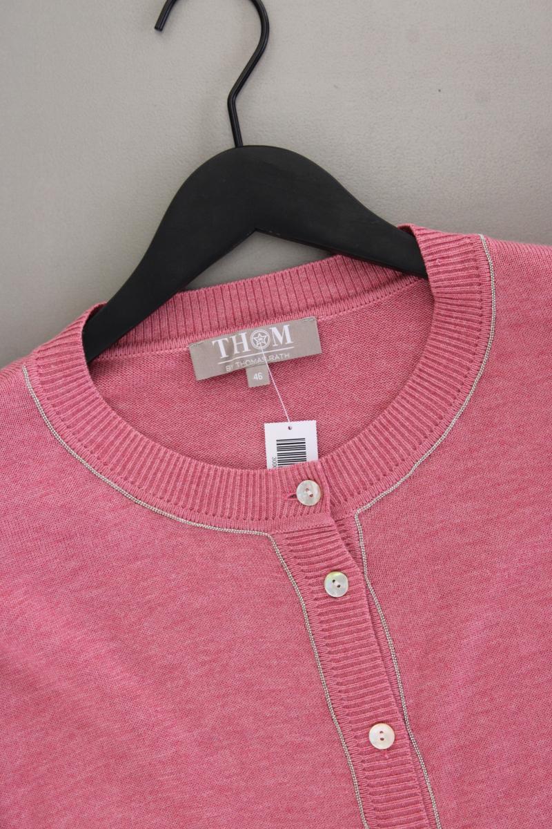 Thom by Thomas Rath Cardigan mit Kaschmir Gr. 46 neuwertig Langarm rosa