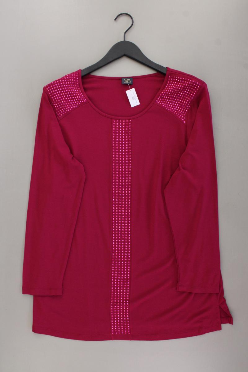 VA Milano Longsleeve-Shirt Gr. 44 neuwertig Langarm lila aus Viskose