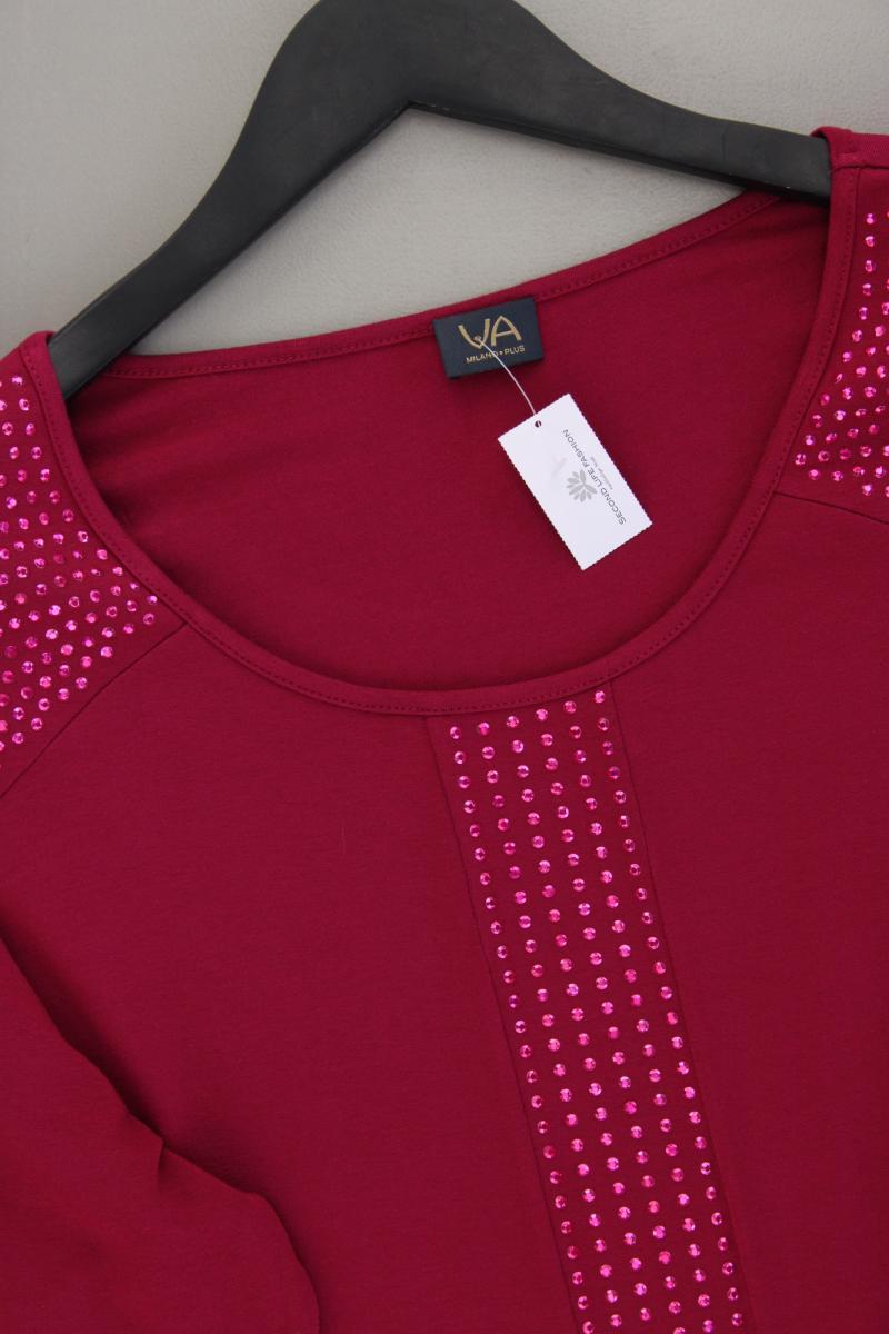 VA Milano Longsleeve-Shirt Gr. 44 neuwertig Langarm lila aus Viskose