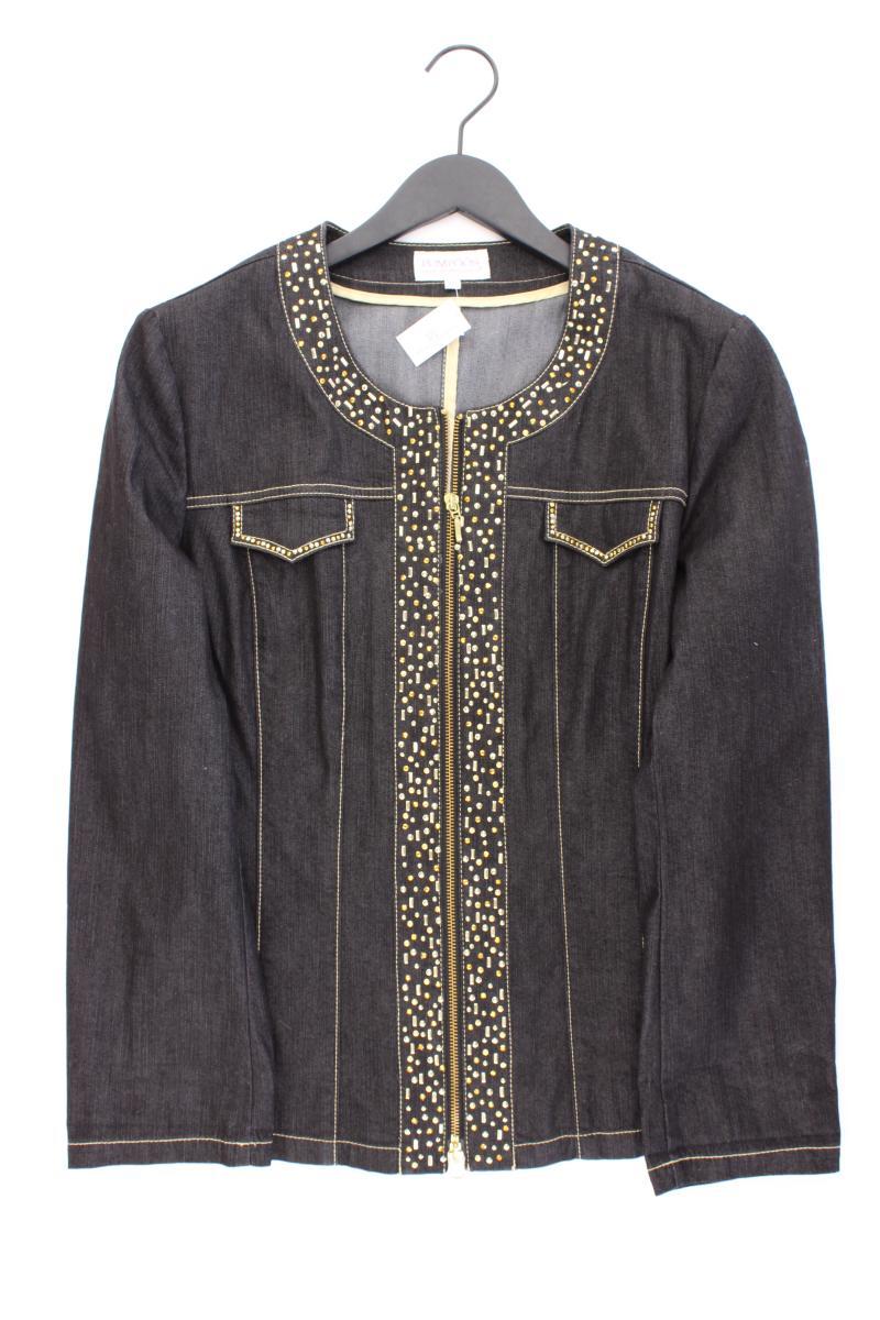 POMPÖÖS by Harald Glööckler Übergangsjacke Gr. 44 neuwertig grau aus Baumwolle