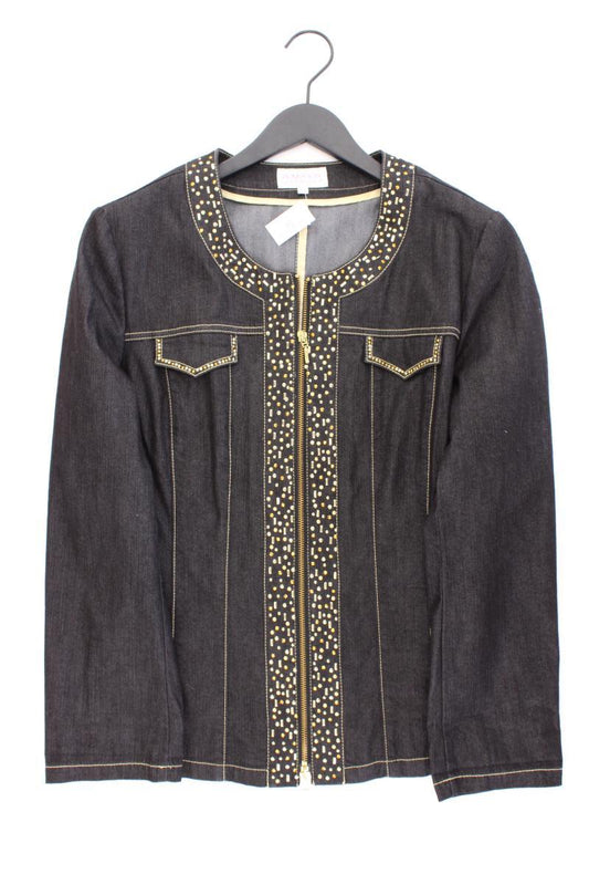 POMPÖÖS by Harald Glööckler Übergangsjacke Gr. 44 neuwertig grau aus Baumwolle