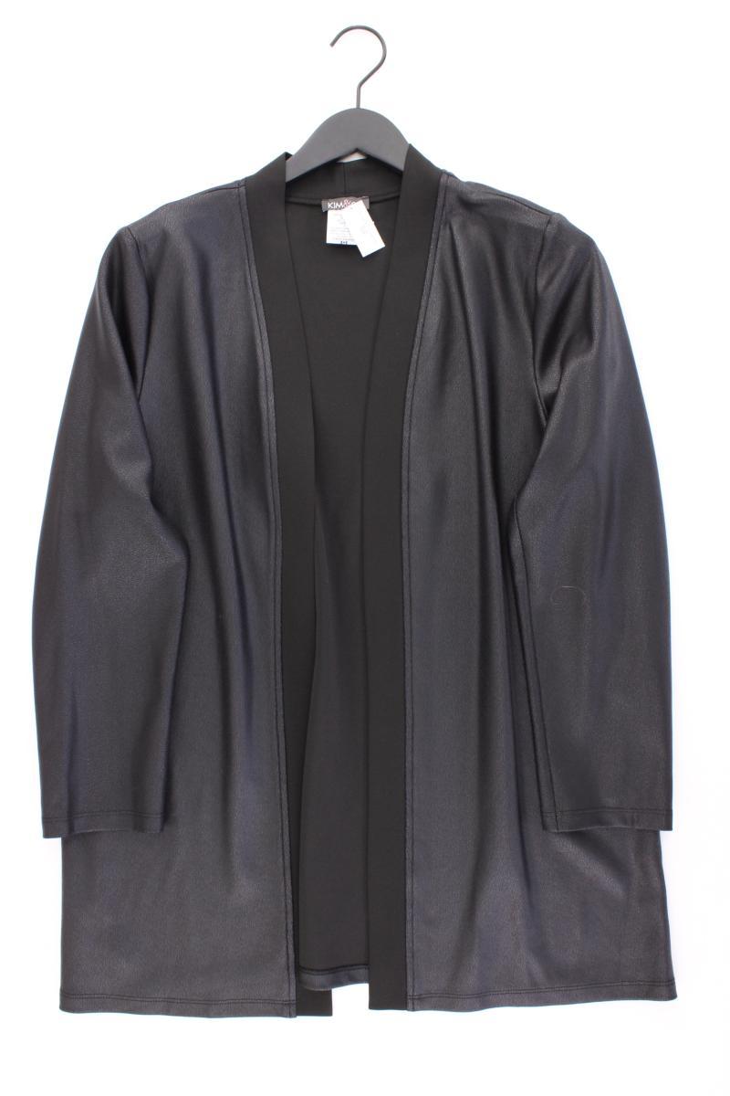 Kim & Co. Classic Cardigan Gr. L neuwertig Langarm schwarz aus Polyester