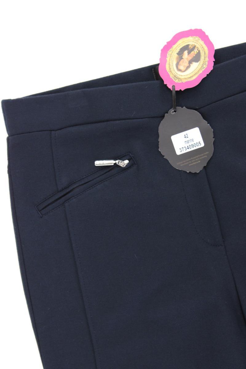 Alfredo Pauly Stretchhose Gr. 42 neu mit Etikett blau aus Viskose