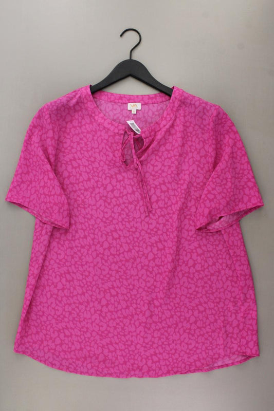 VA Milano Kurzarmbluse Gr. 46 neuwertig pink aus Polyester