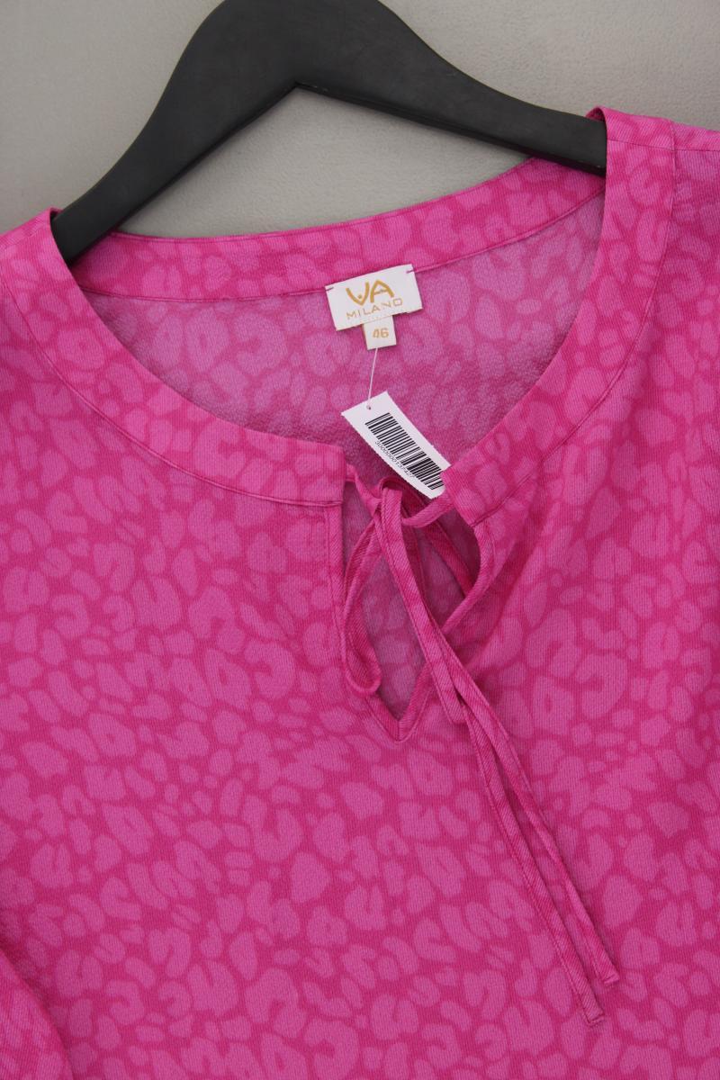 VA Milano Kurzarmbluse Gr. 46 neuwertig pink aus Polyester