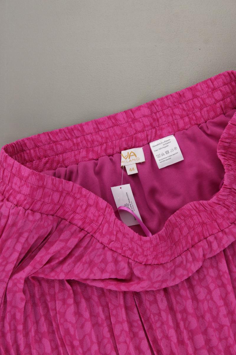 VA Milano Faltenrock Gr. 44 neuwertig pink aus Polyester