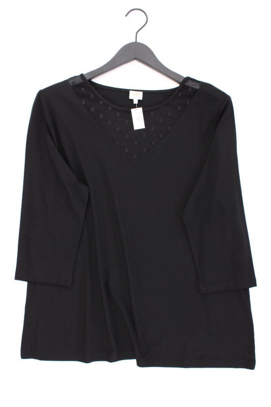 VA Milano Classic Shirt Gr. 46 neuwertig 3/4 Ärmel schwarz aus Viskose