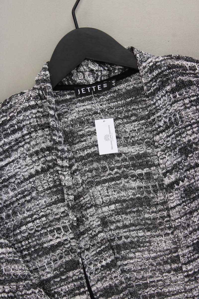 Jette Strickjacke Gr. 44 neuwertig Langarm grau aus Polyacryl