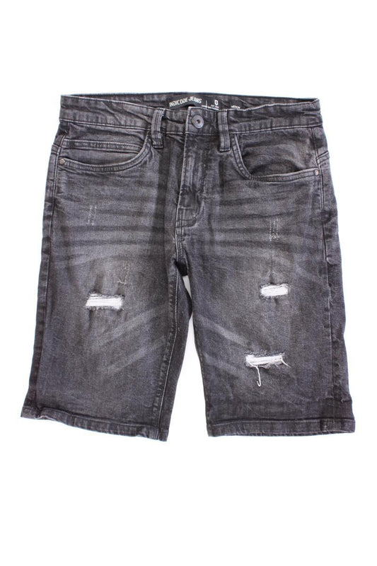 Indicode Jeansshorts für Herren Gr. M grau aus Baumwolle