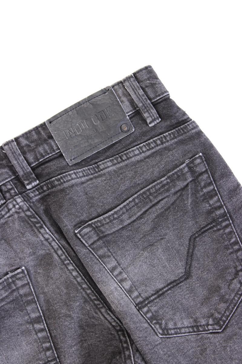 Indicode Jeansshorts für Herren Gr. M grau aus Baumwolle