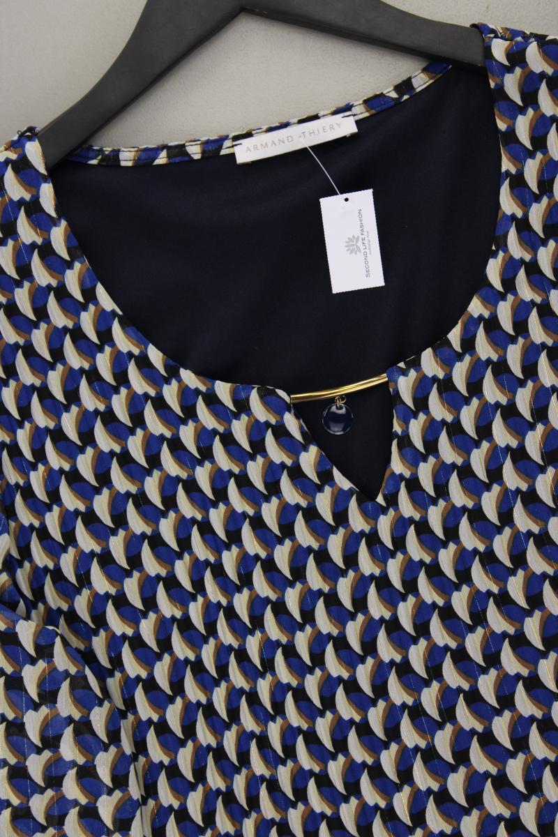 Armand Thiery Chiffonkleid Gr. 46 3/4 Ärmel blau
