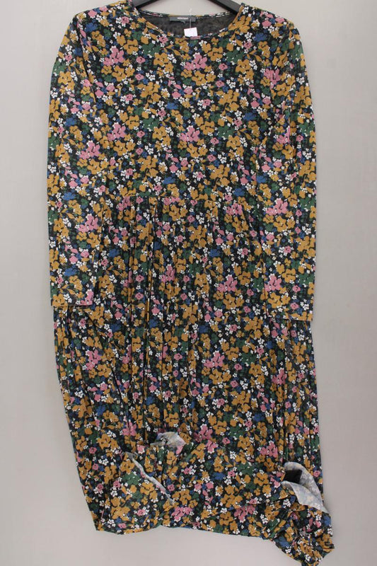 Montego Chiffonkleid Gr. 46 mit Blumenmuster Langarm mehrfarbig