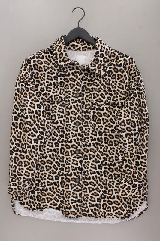 H&M Übergangsjacke Gr. 46 mit Tierdruck braun