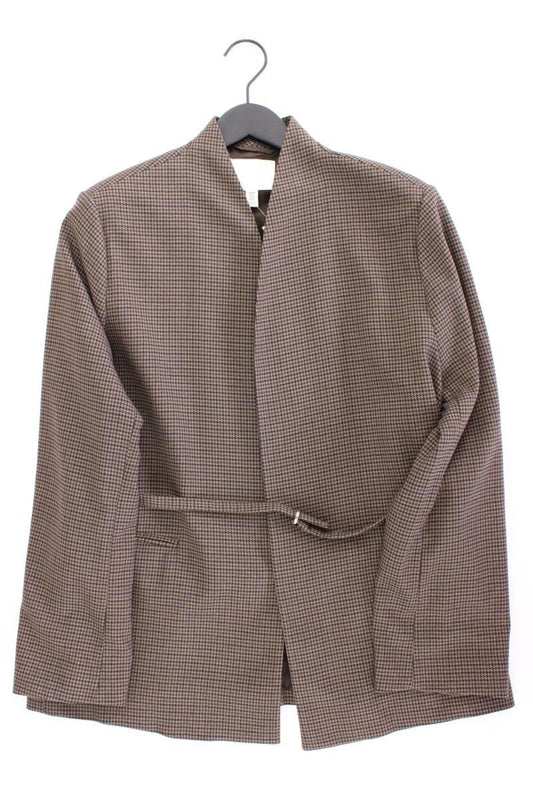 H&M Blazer Gr. M hahnentritt neuwertig mit Gürtel braun aus Polyester