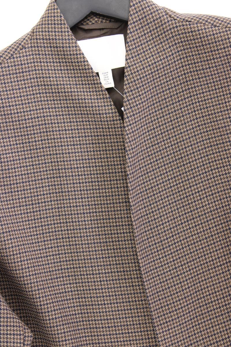 H&M Blazer Gr. M hahnentritt neuwertig mit Gürtel braun aus Polyester