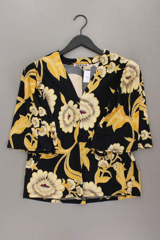 Vanilia Kurzarmbluse Gr. 38 mit Blumenmuster neuwertig mehrfarbig aus Polyester