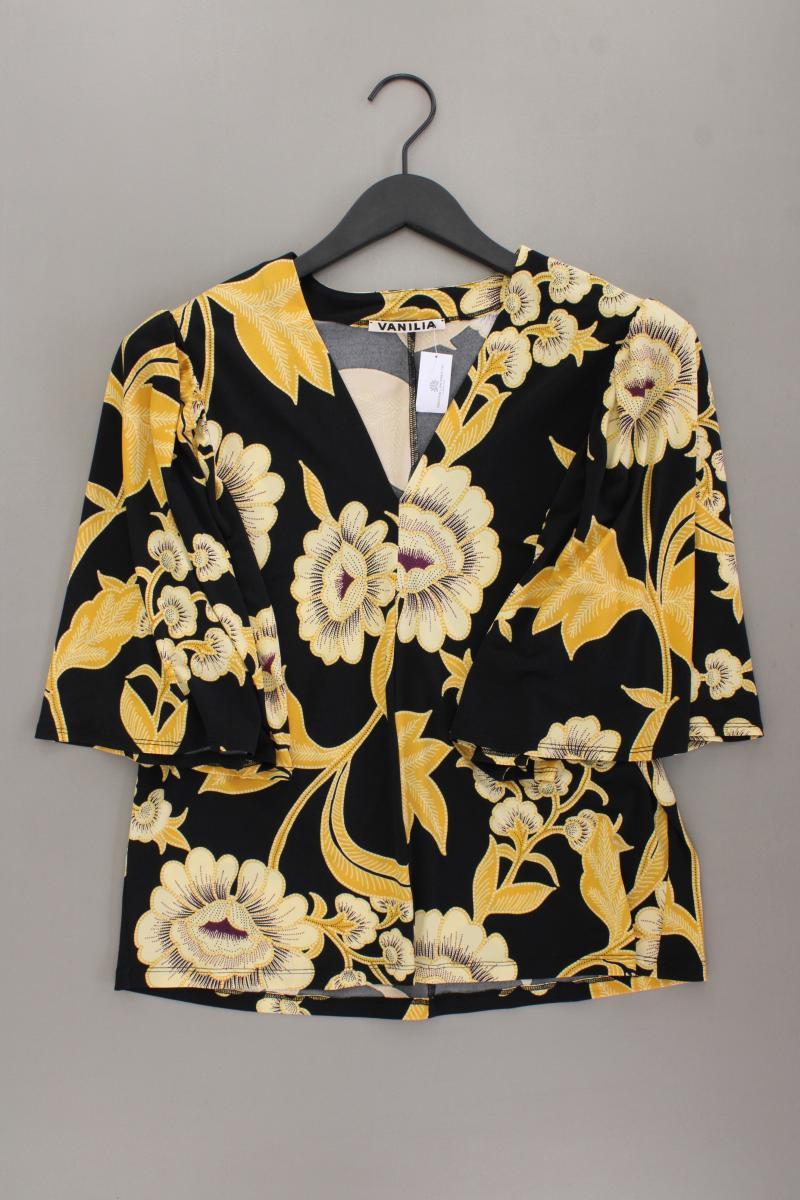 Vanilia Kurzarmbluse Gr. 38 mit Blumenmuster neuwertig mehrfarbig aus Polyester
