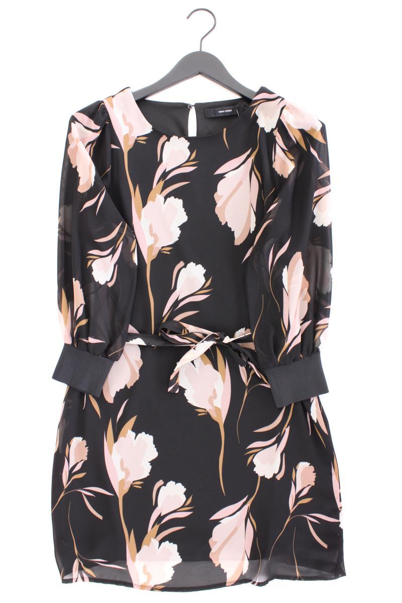 Vero Moda Chiffonkleid Gr. M mit Gürtel Langarm mehrfarbig aus Polyester