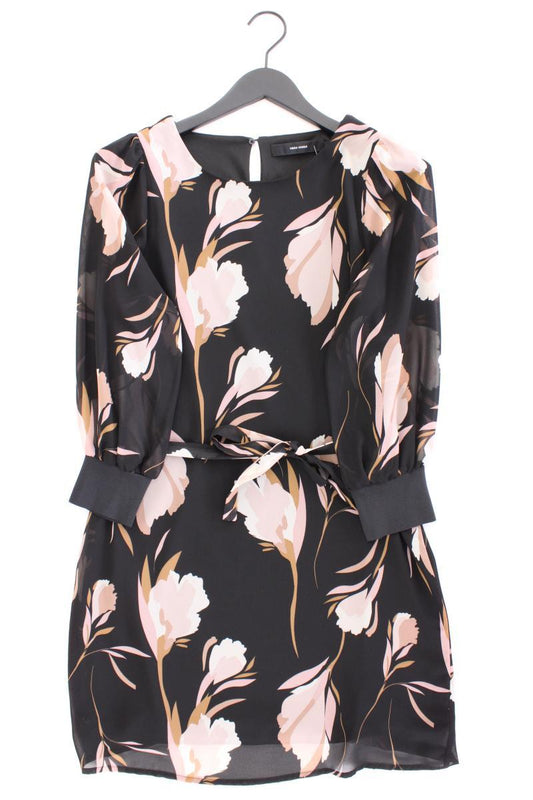 Vero Moda Chiffonkleid Gr. M mit Gürtel Langarm mehrfarbig aus Polyester