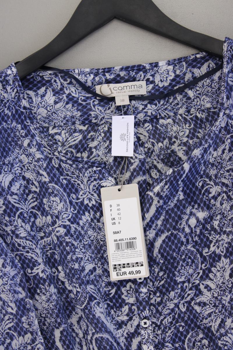 comma, Langarmbluse Gr. 38 neu mit Etikett Neupreis: 49,99€! blau aus Viskose