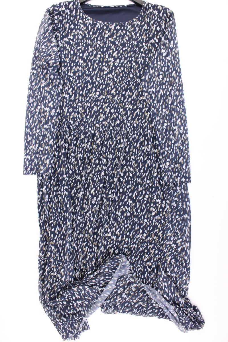 Langarmkleid Gr. 46 blau