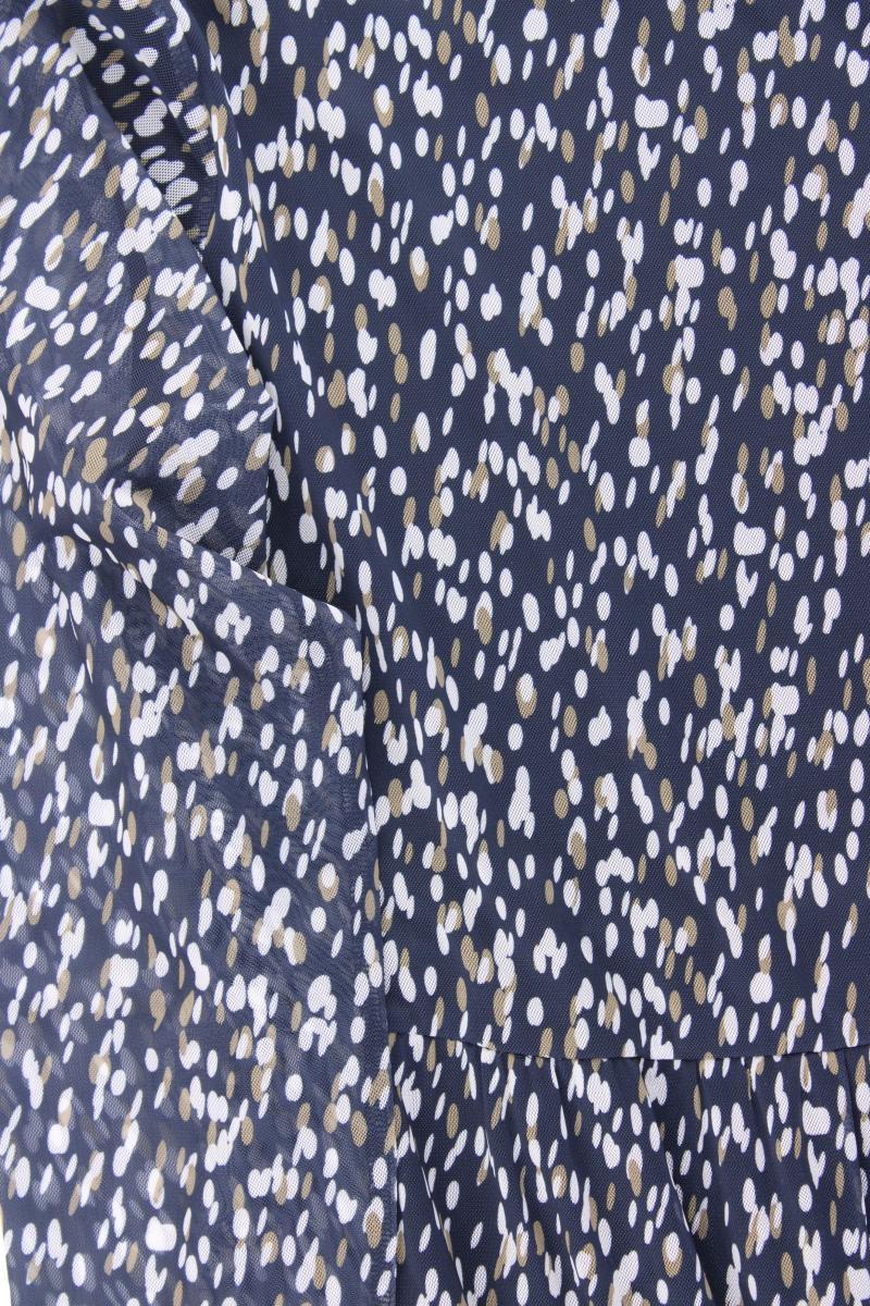 Langarmkleid Gr. 46 blau