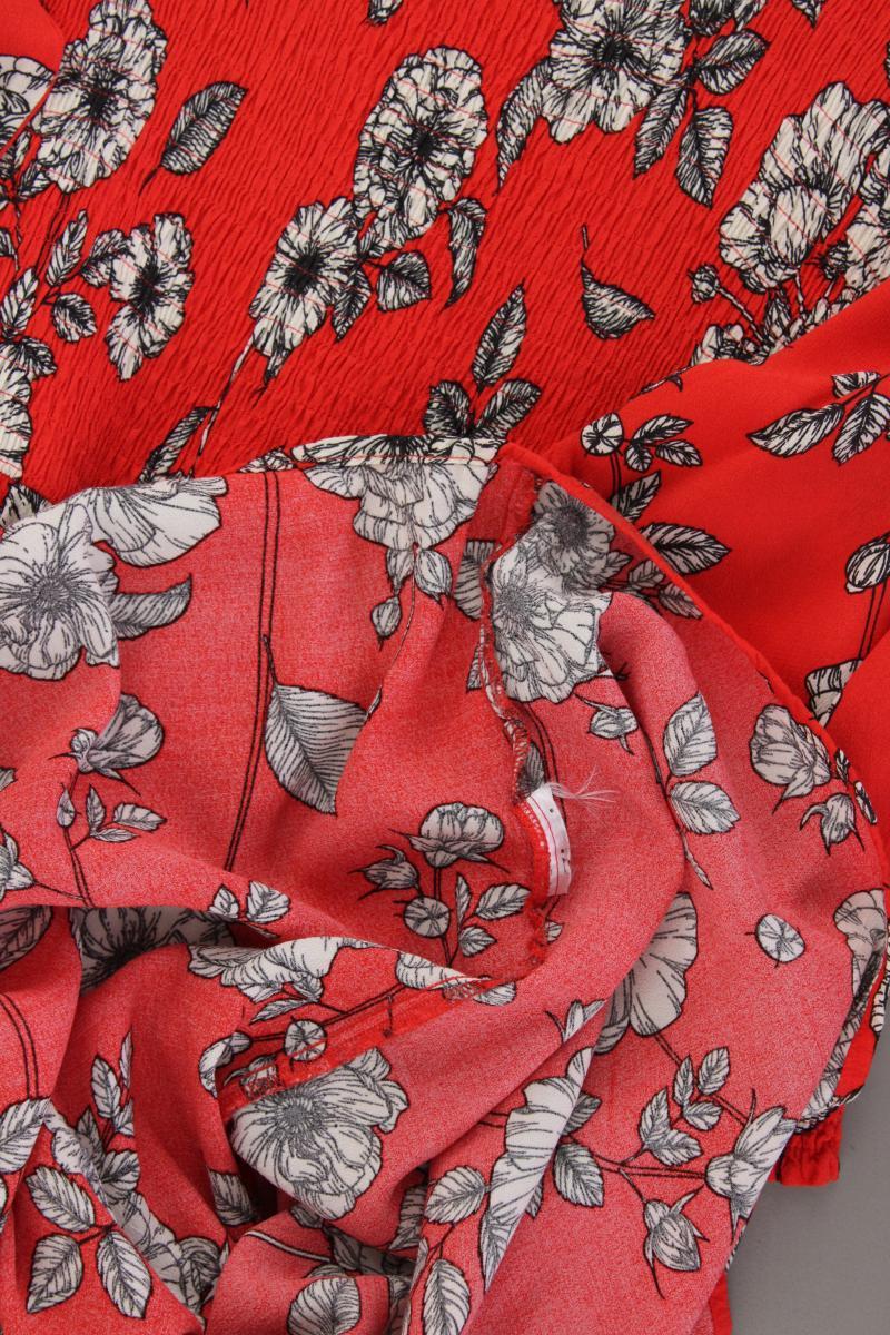 Zizzi Maxikleid Gr. 46 mit Blumenmuster 3/4 Ärmel rot