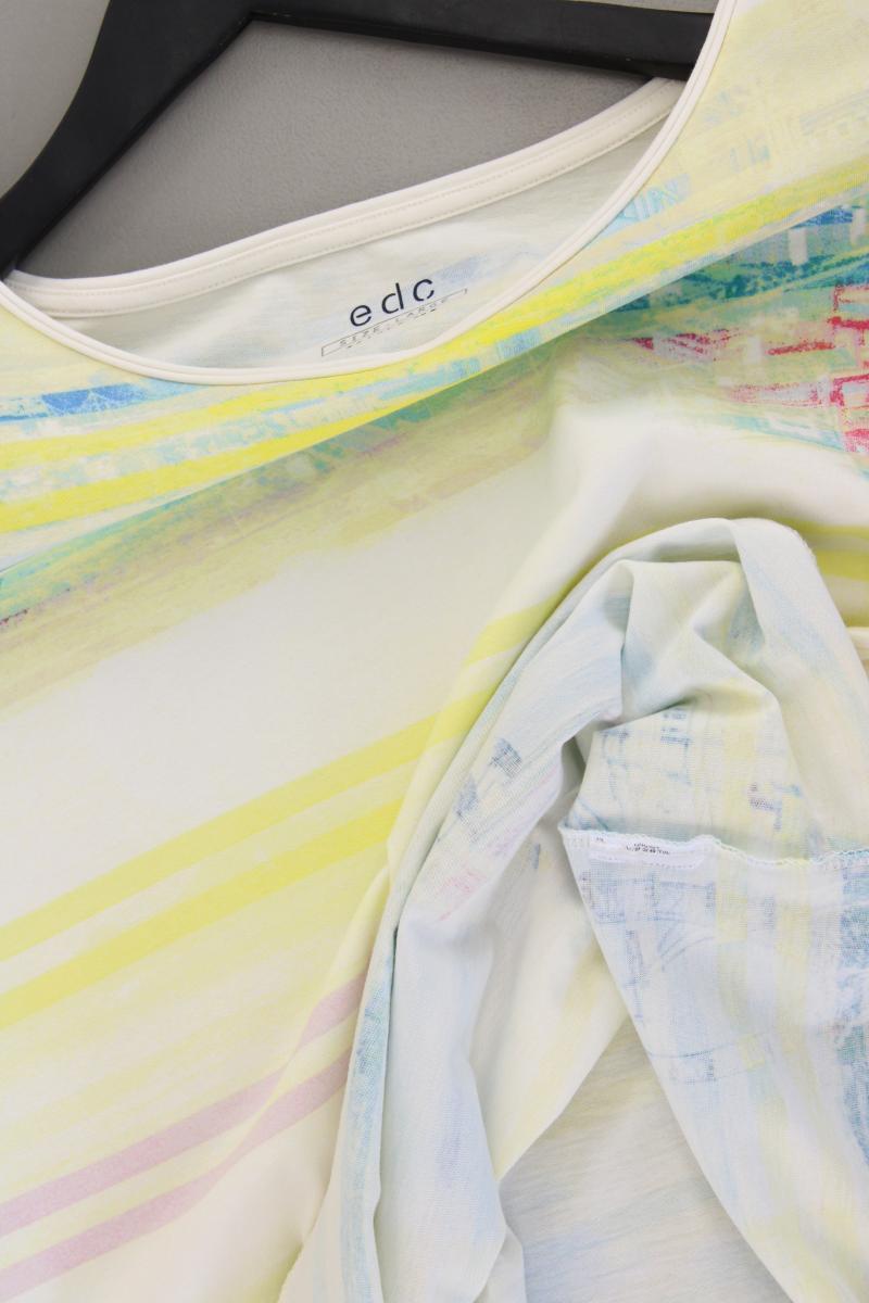 edc by Esprit Printshirt Gr. L neuwertig Kurzarm mehrfarbig