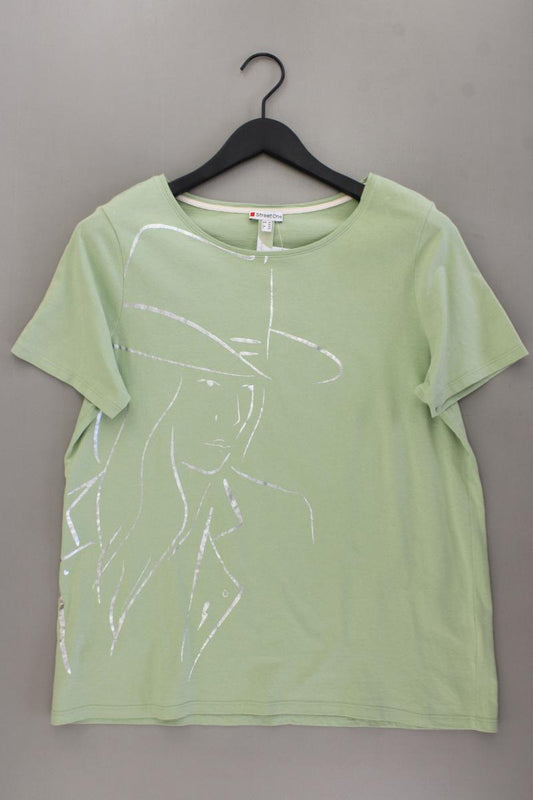 Street One T-Shirt Gr. 42 Kurzarm grün