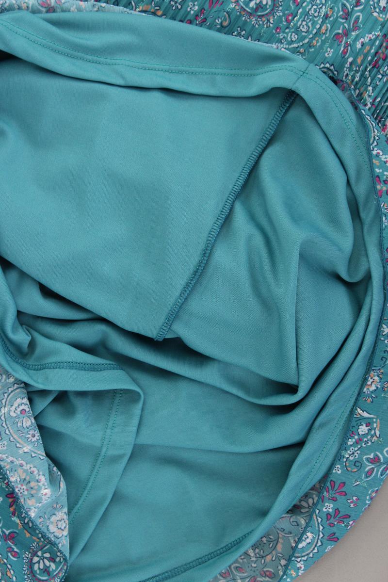 Armand Thiery Kurzarmkleid Gr. 44 mit Paisleymuster blau